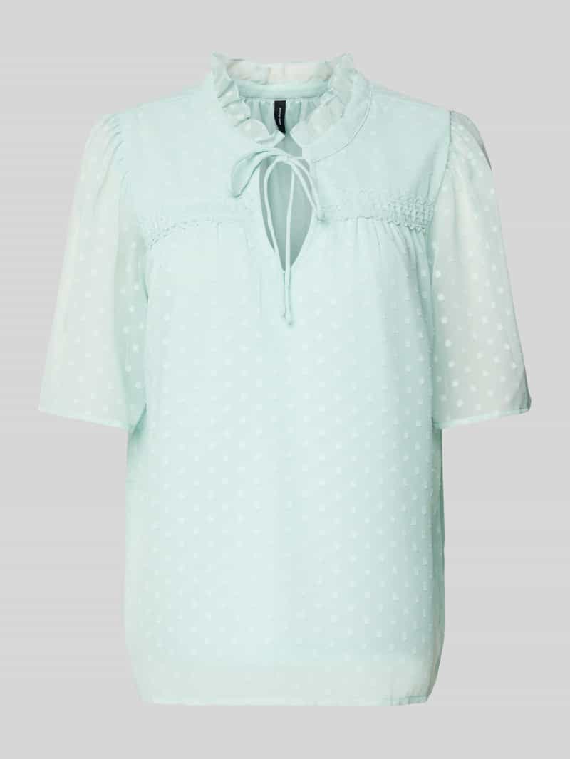 Vero Moda Regular fit blouse met kantdetail model 'LEAH'