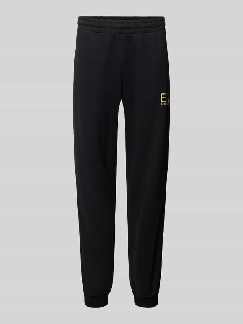 EA7 Emporio Armani Sweatpants met elastische band, model ‘	SPRAY’