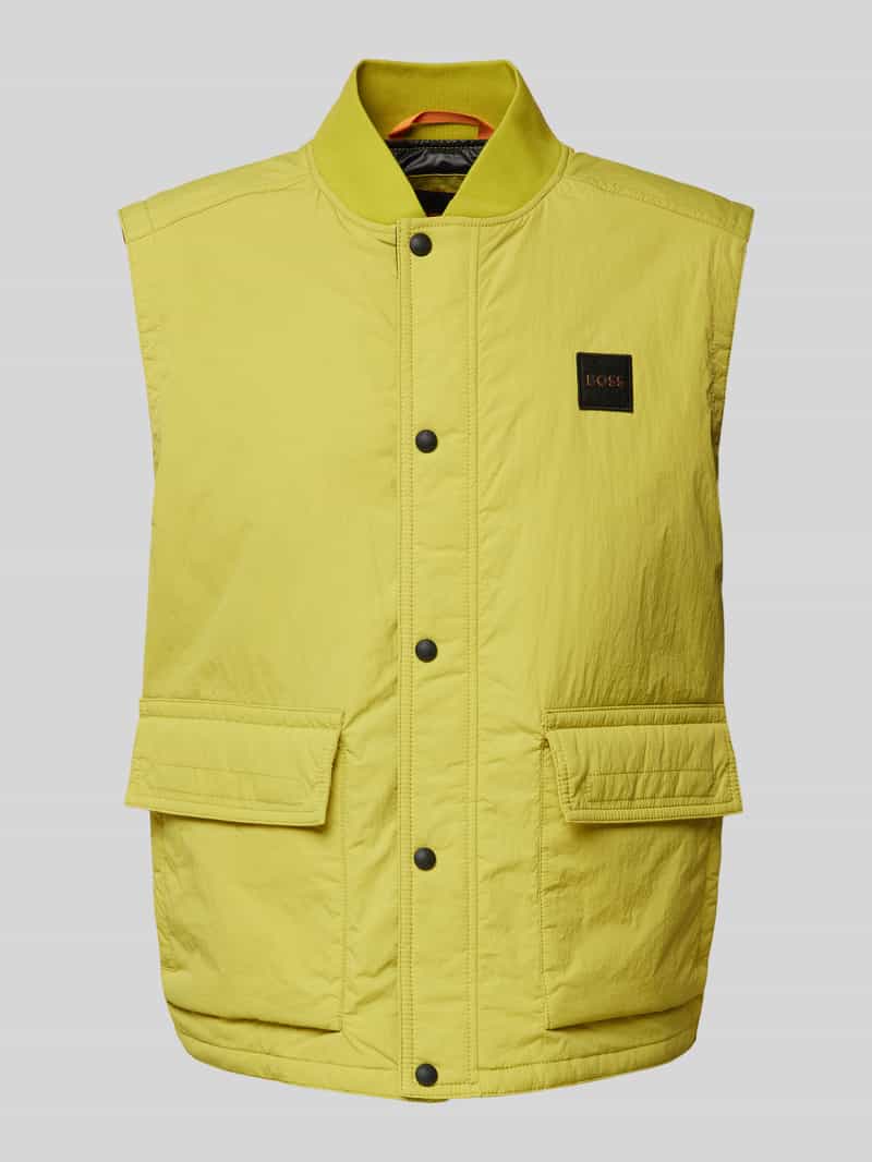 Boss Orange Gilet met opstaande kraag model 'Ocomo'