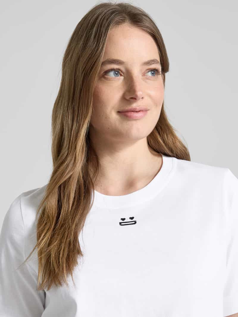drykorn T-shirt met motiefstitching model 'KIRANI'