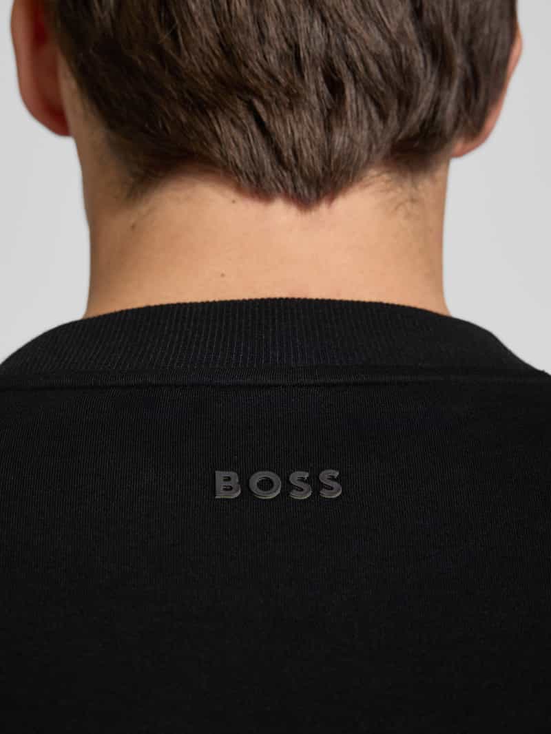 Boss Orange Regular fit T-shirt van katoenmix