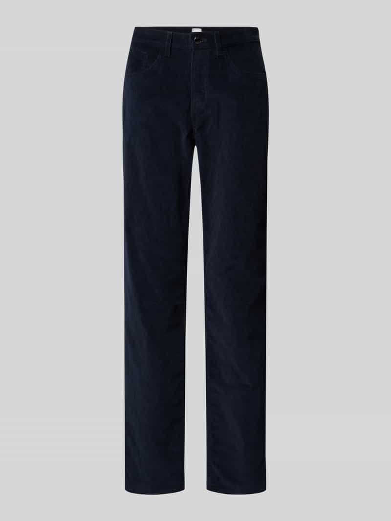BRAX Slim fit corduroy broek in 5-pocketmodel model 'Carola'