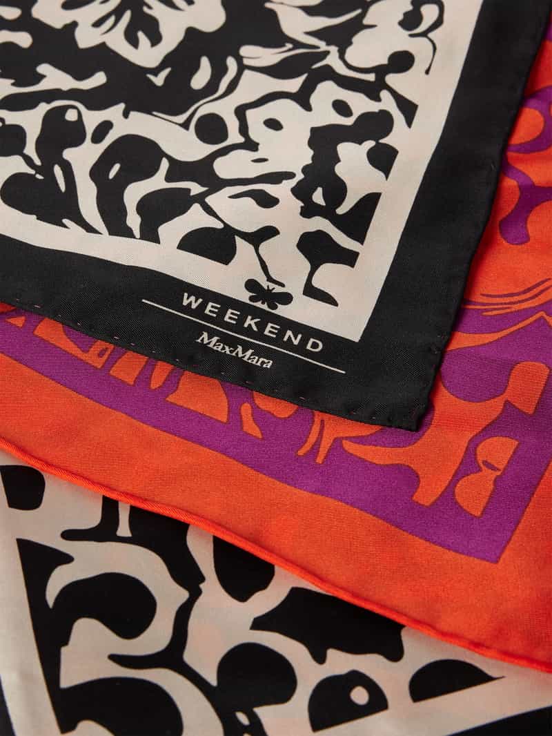 Weekend Max Mara Sjaal van zijde met labeldetail model 'ONESTO'