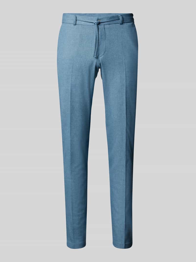Zuitable Slim fit pantalon met strikceintuur model 'SPARTAFLEX'