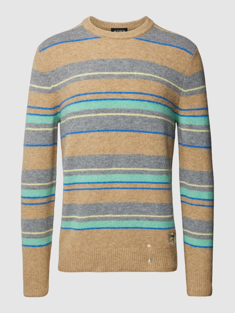 Scotch & Soda Gebreide pullover met streepmotief