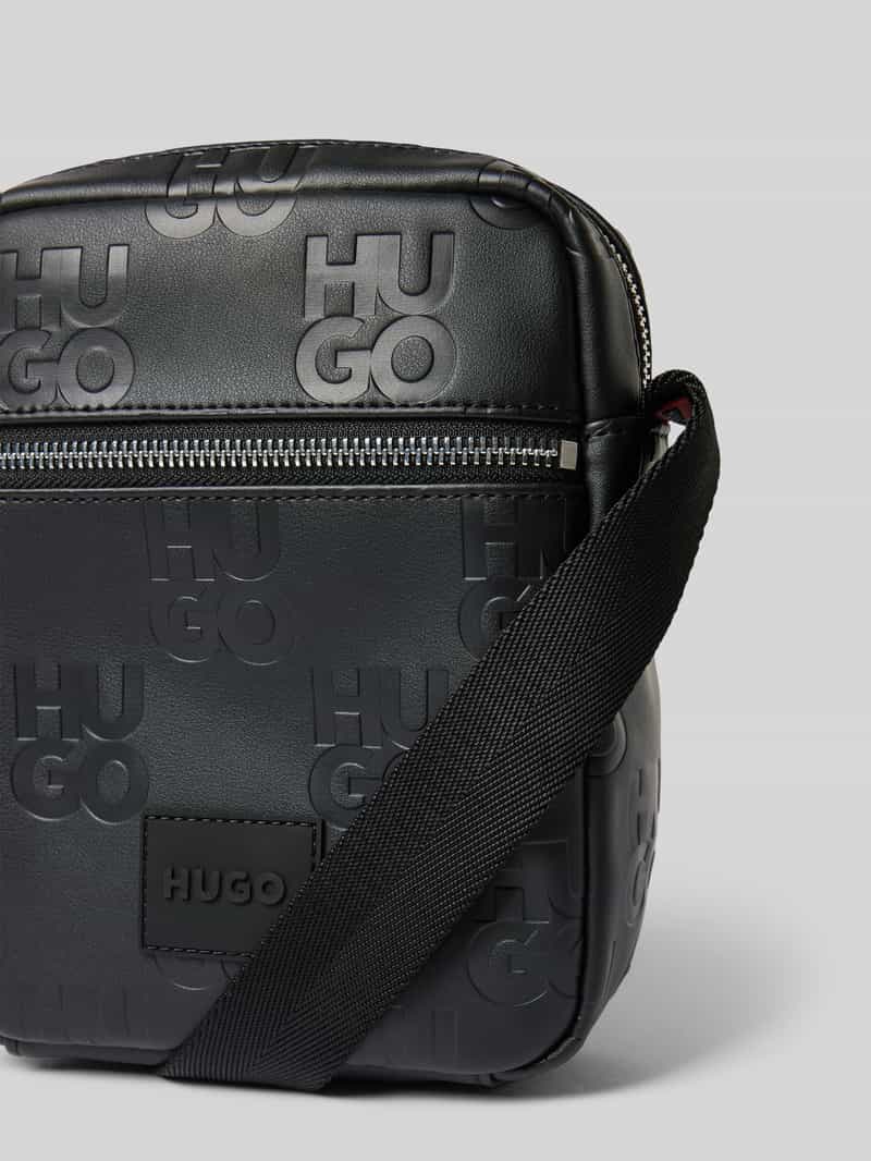 HUGO Crossbodytas met all-over logo model 'ETHON'