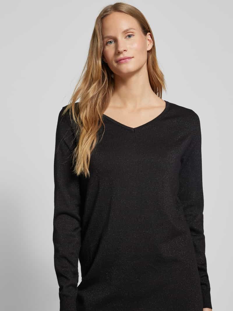 Vero Moda Loose fit gebreide jurk met effectgaren model 'HAPPYSHINE'