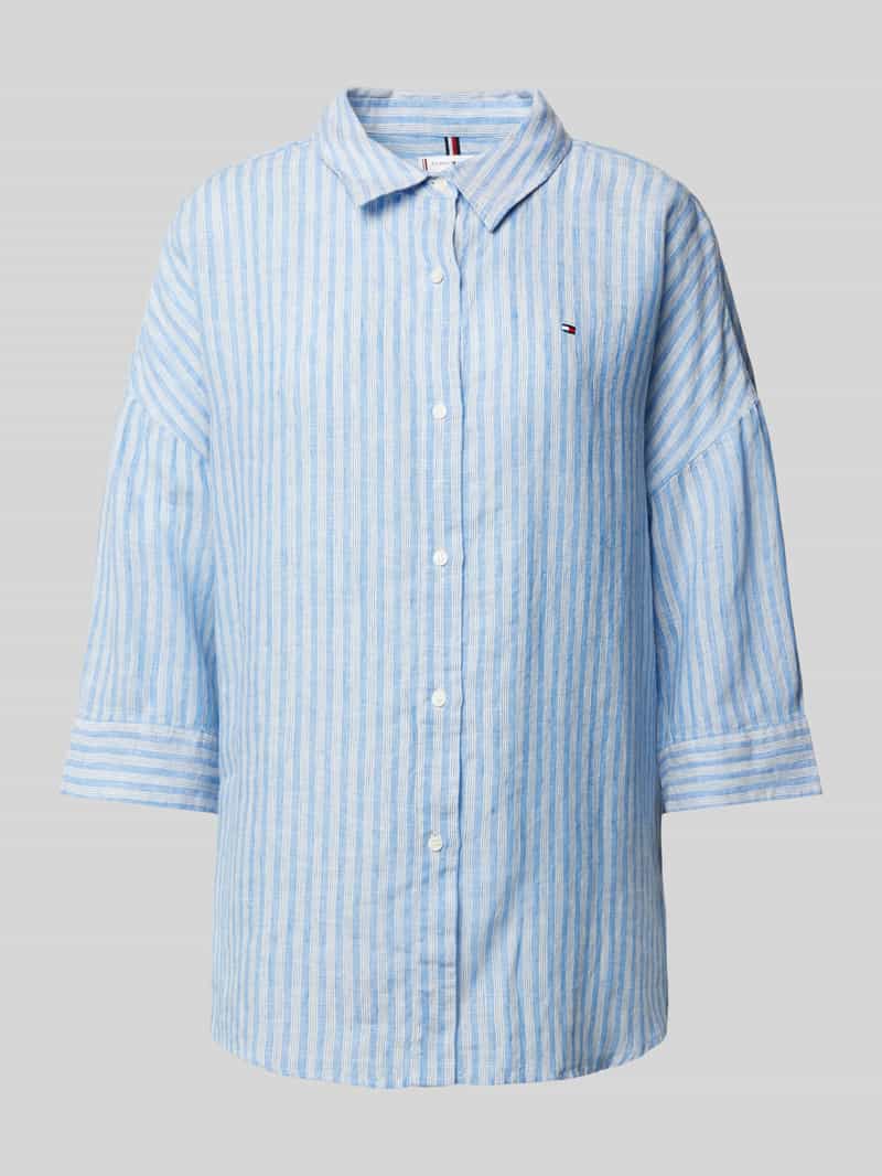 Tommy Hilfiger Regular fit blouse van puur linnen