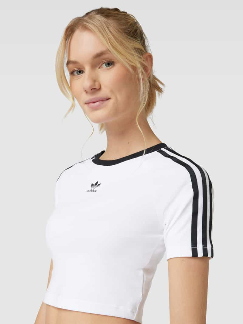 adidas Originals Kort T-shirt met labelstitching model 'BABY'