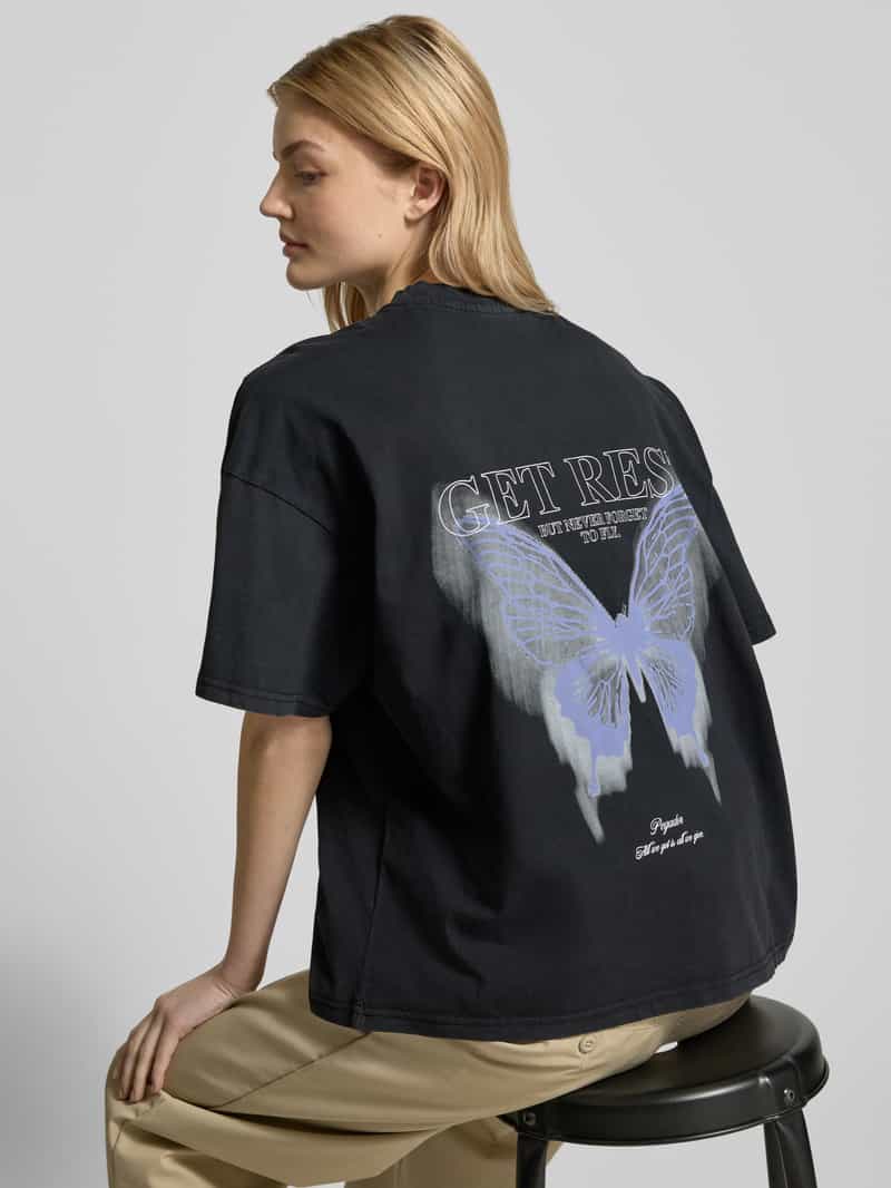 Pegador Oversized T-shirt met labelprint model 'LENA'
