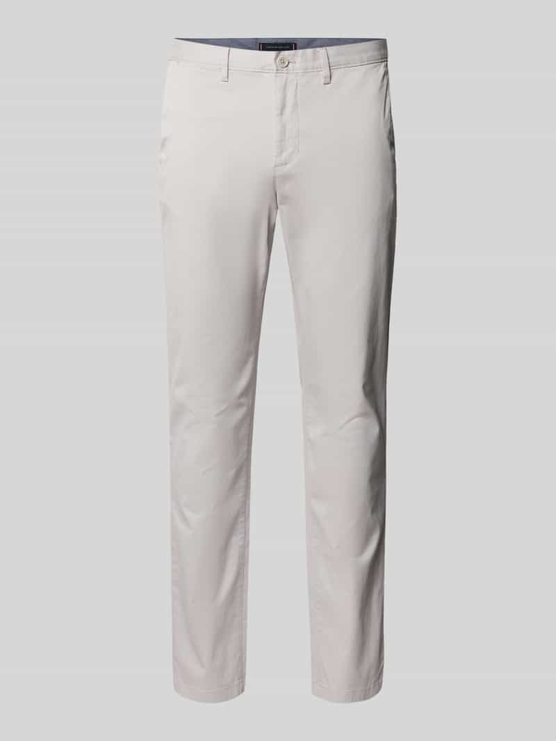 Tommy Hilfiger Straight fit chino van katoenmix