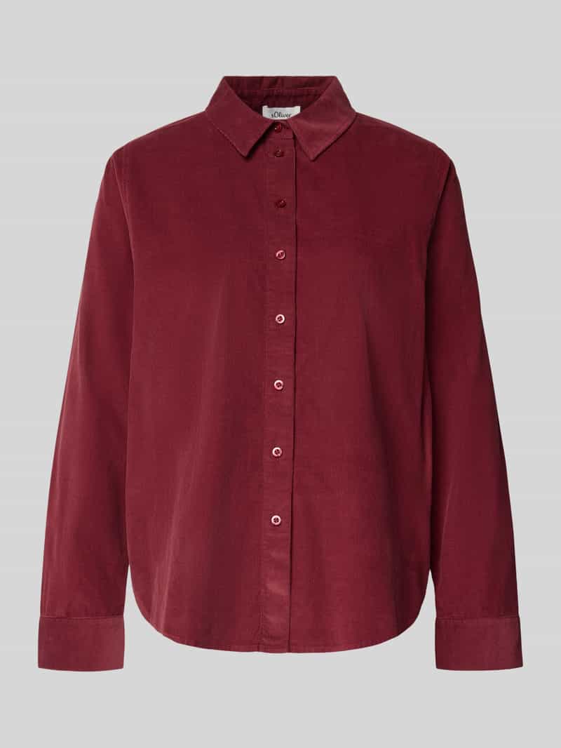 s.Oliver RED LABEL Regular fit overhemdblouse van puur katoen