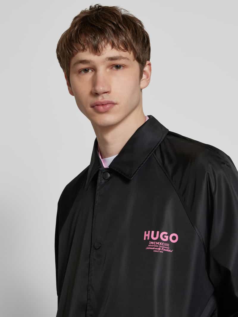 Hugo Blue Jack met labelprint model 'Biyo'