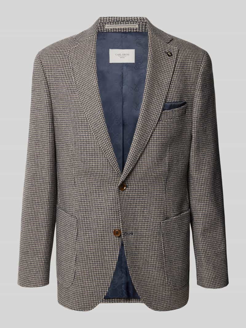 Carl gross Slim fit 2-knoops colbert van wolmix model 'Tedrick'
