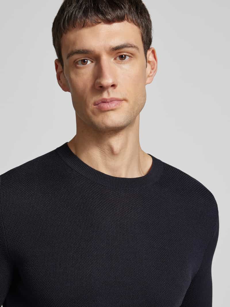 JOOP! Collection T-shirt in gebreide look model 'Valdro'