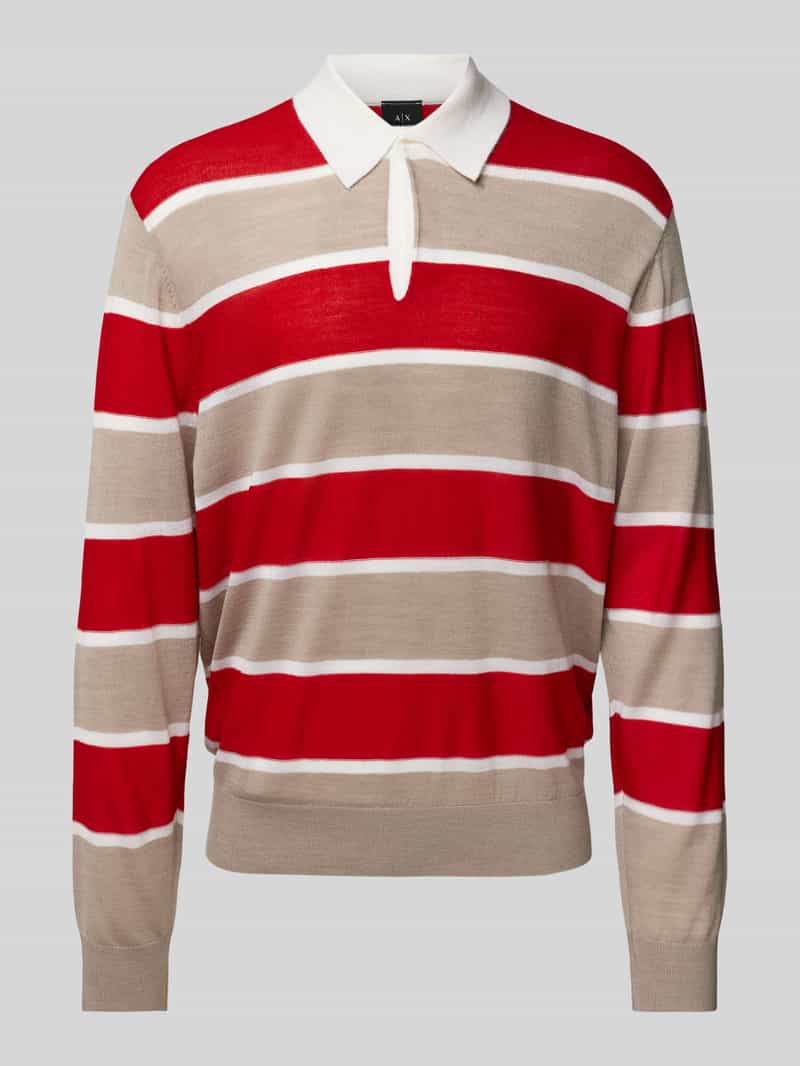 Armani Exchange Gebreide pullover met polokraag