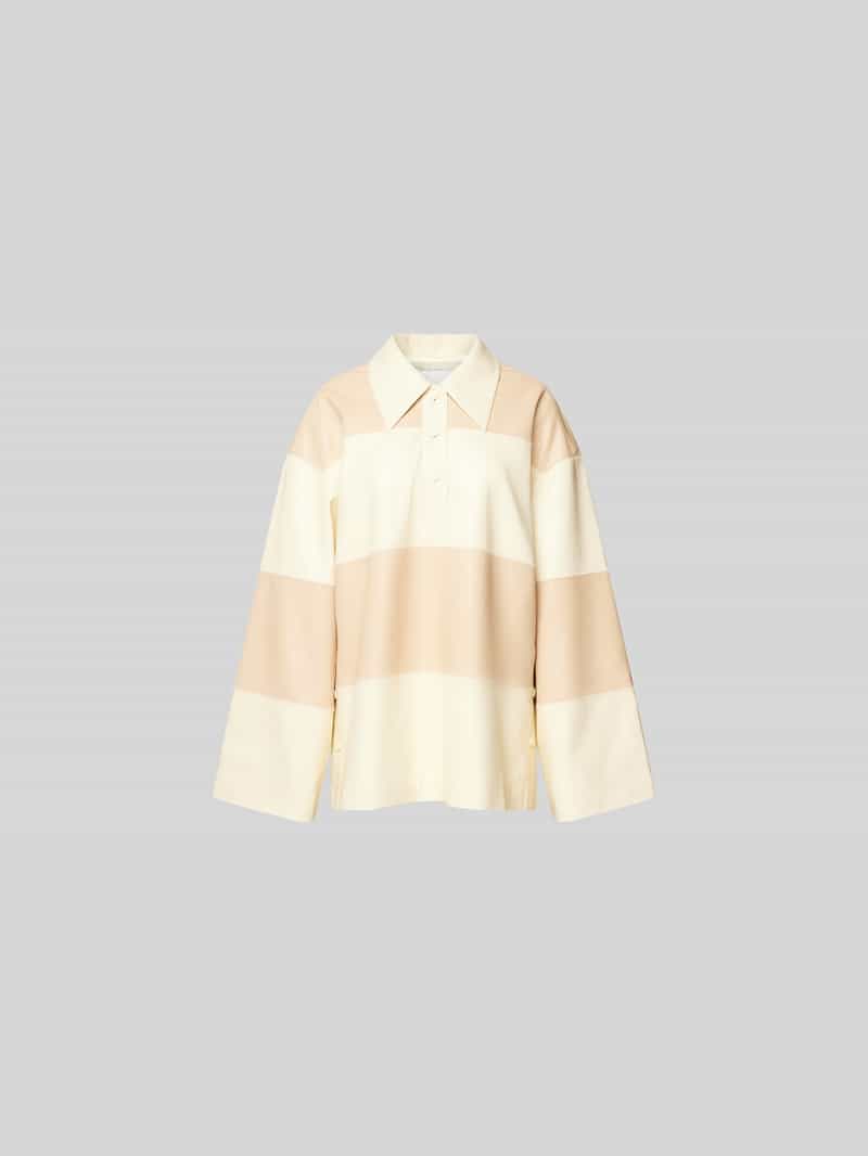 oversized shirt met lange mouwen met streepmotief