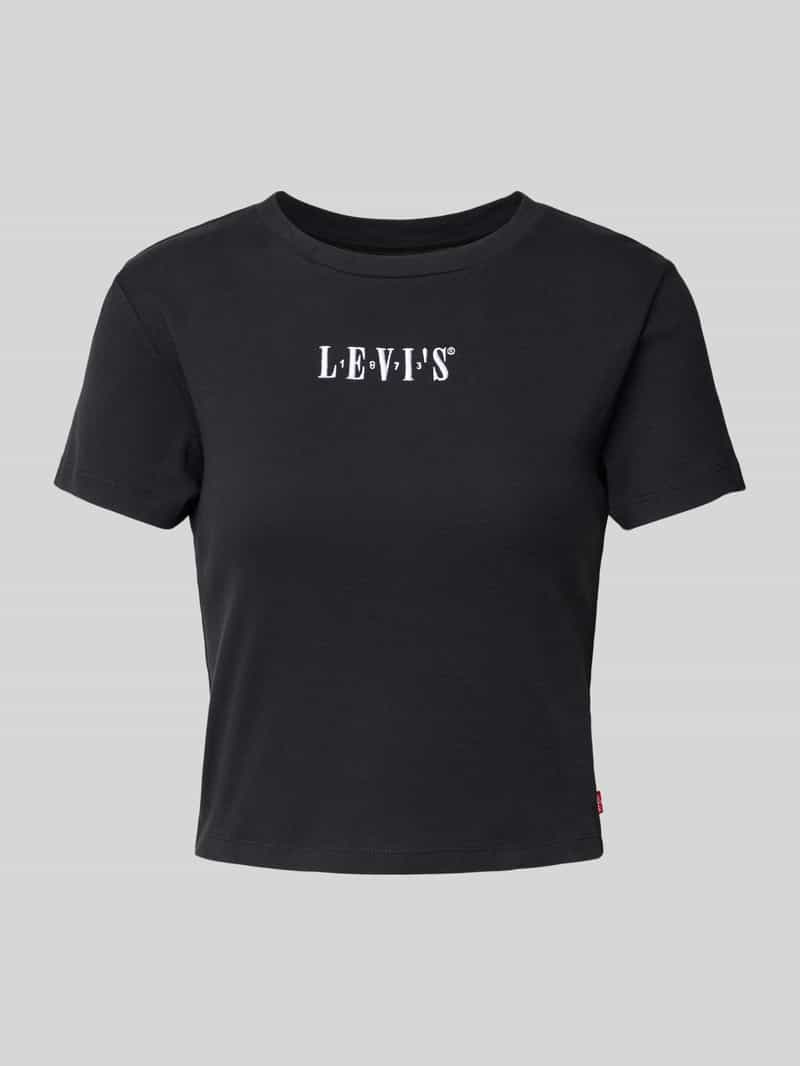 Levi's Kort T-shirt met labelstitching