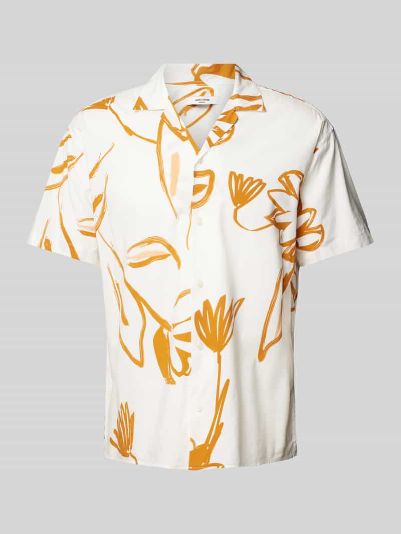 Jack & Jones Premium Regular fit vrijetijdsoverhemd met 1/2-mouwen, model 'BLAPALMA'