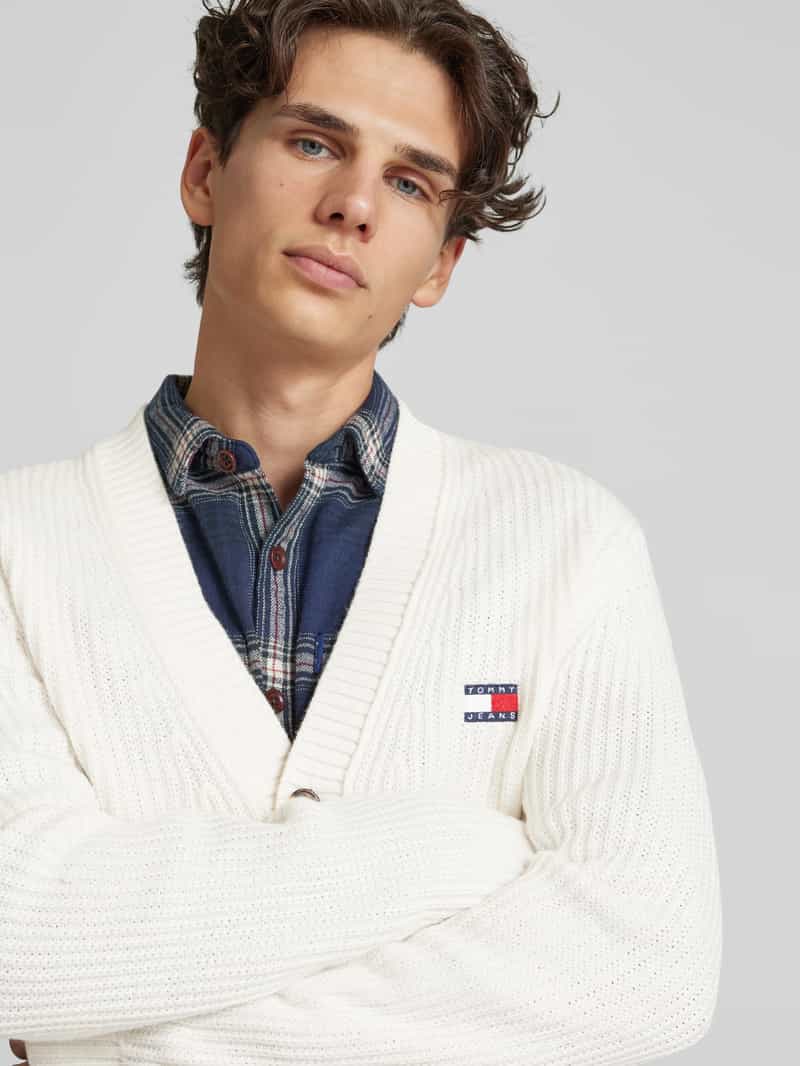 Tommy Jeans Cardigan met labelbadge