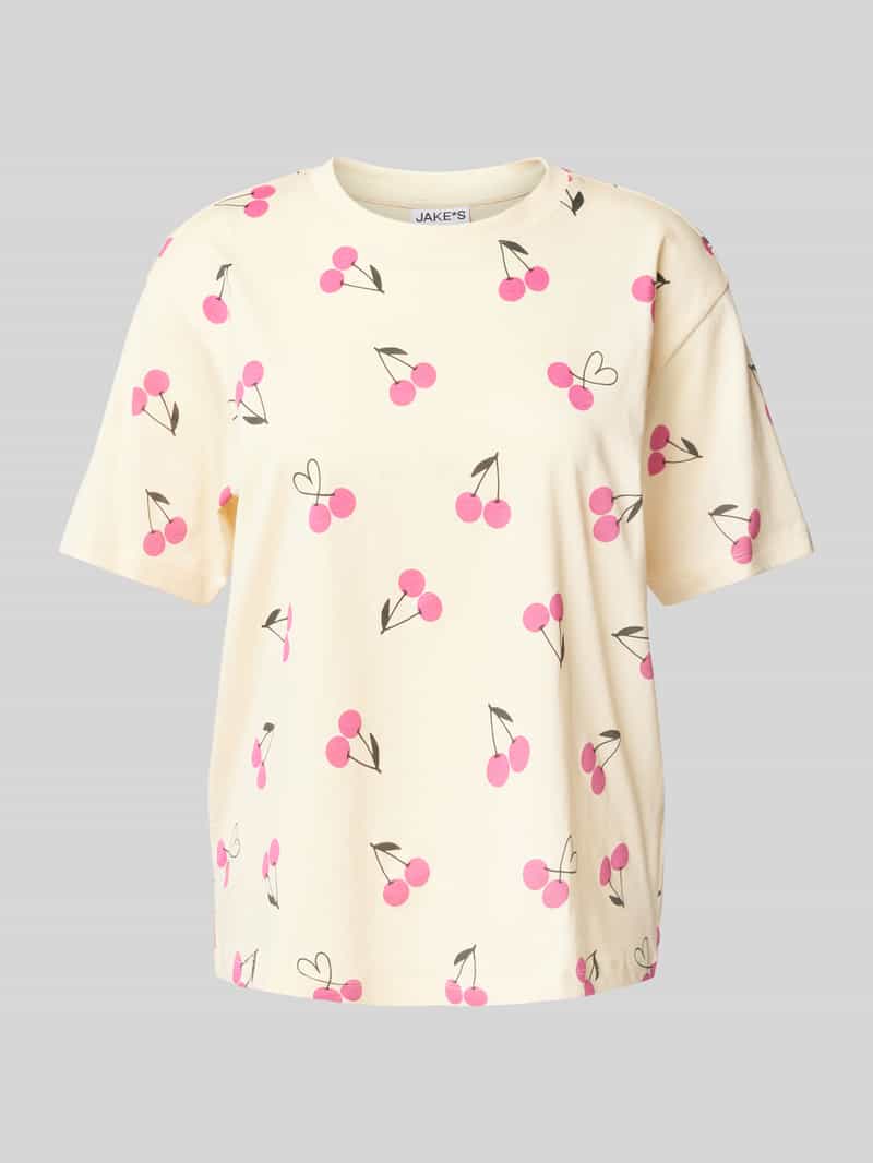 Jake*s Casual Pyjamabovendeel met ronde hals