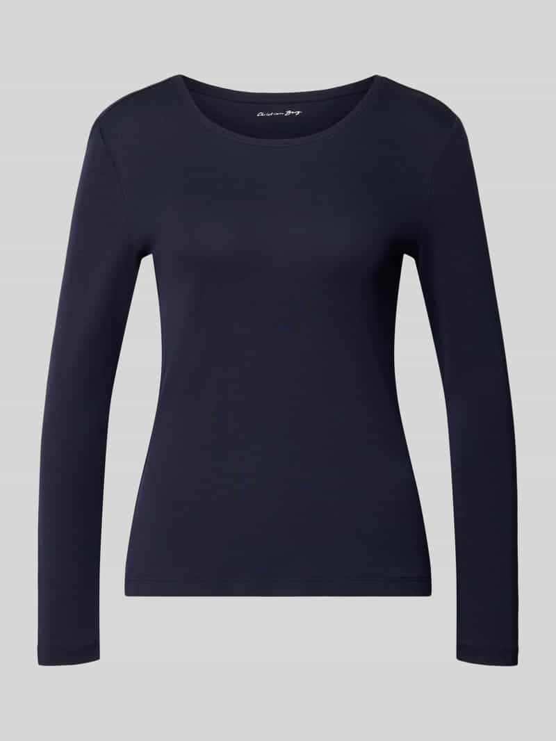 Christian Berg Woman Slim fit shirt met lange mouwen van puur katoen