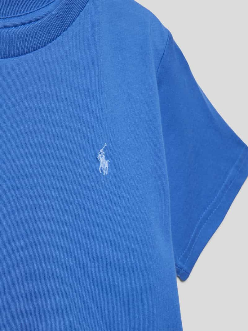 Polo Ralph Lauren Kids T-shirt met ronde hals en labelstitching