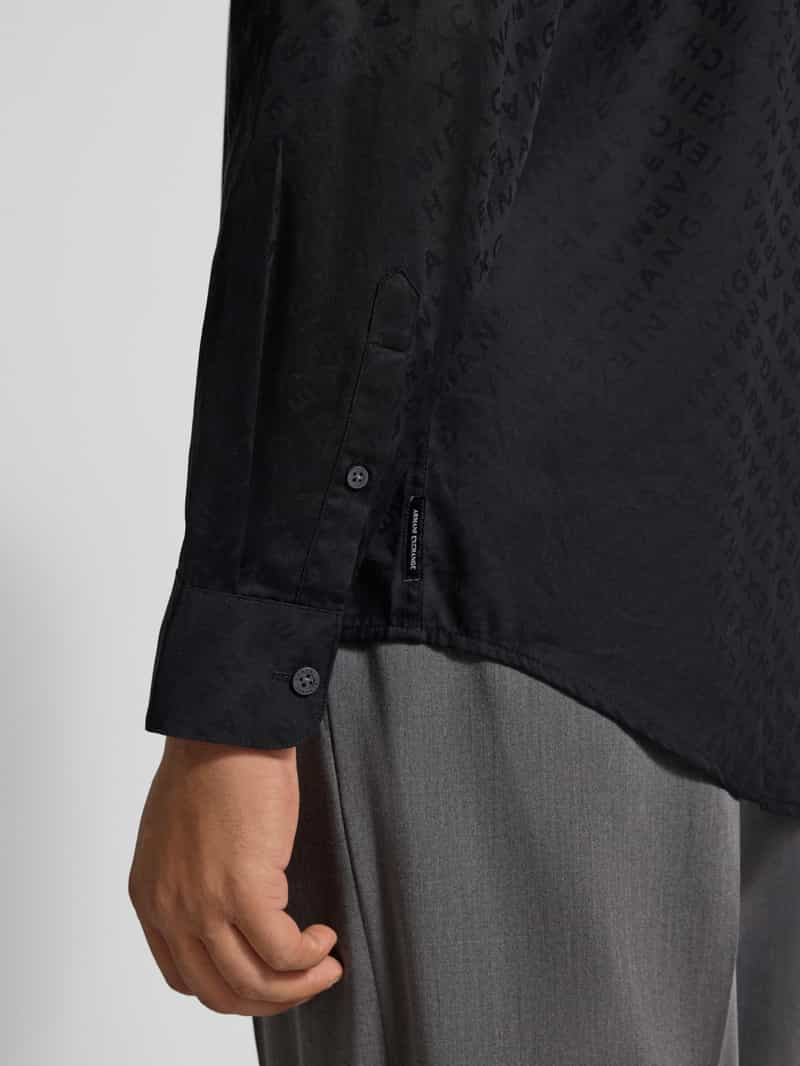 Armani Exchange Regular fit vrijetijdsoverhemd met all-over logoprint