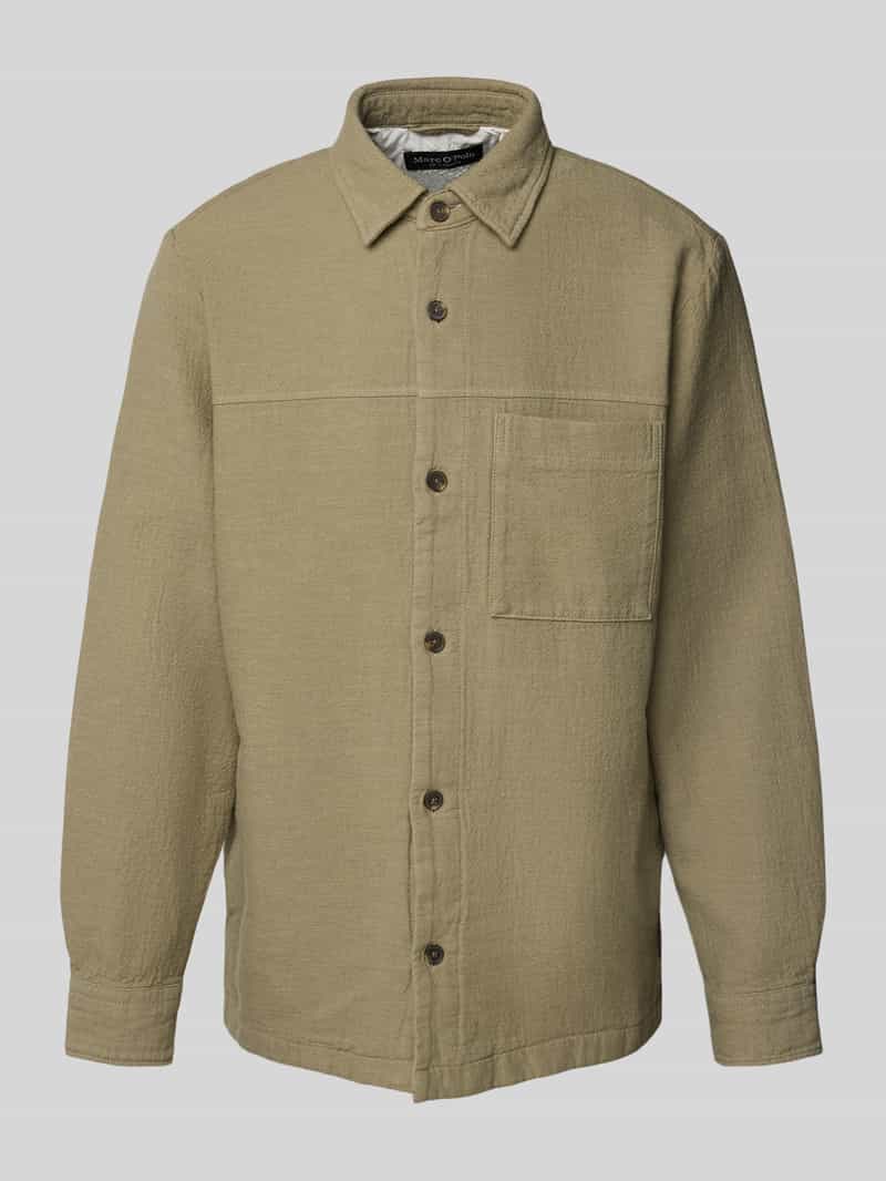 Marc O'Polo Loose fit overshirt van puur katoen