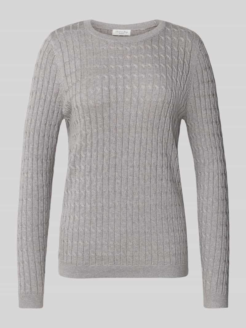 Christian Berg Woman Gebreide pullover met kabelpatroon
