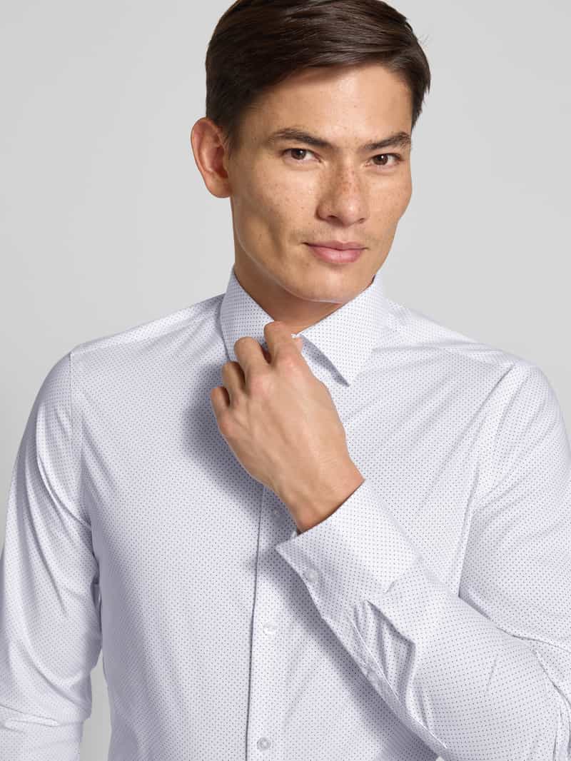 CK Calvin Klein Slim fit zakelijk overhemd met kentkraag