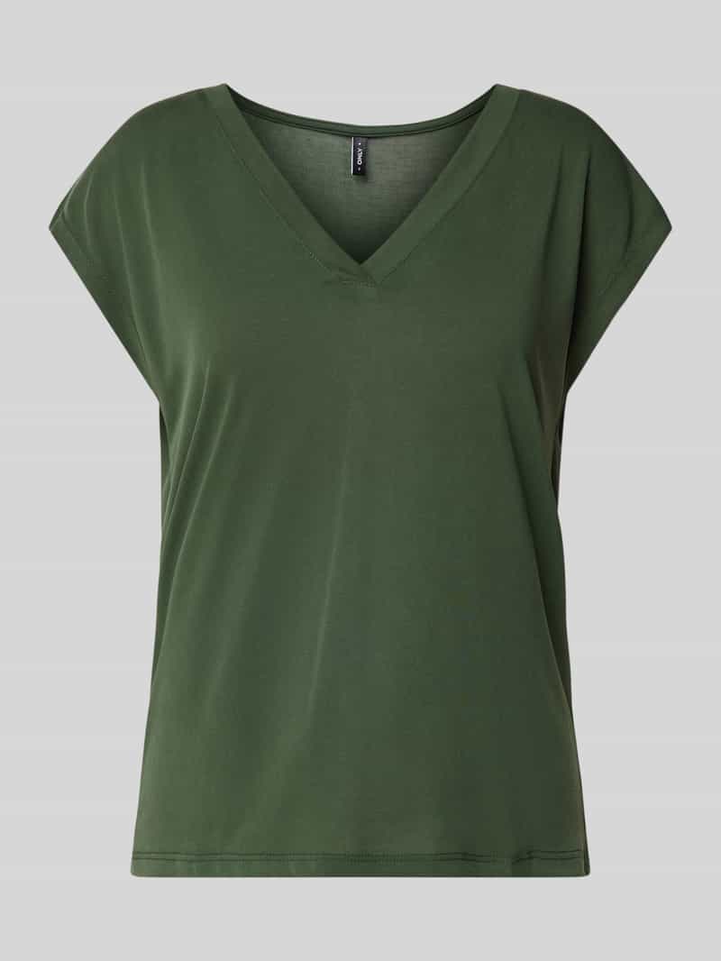 Only T-shirt met V-hals model 'FREE'