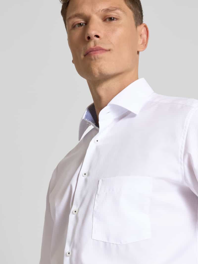 Eterna Modern fit zakelijk overhemd met knoopsluiting