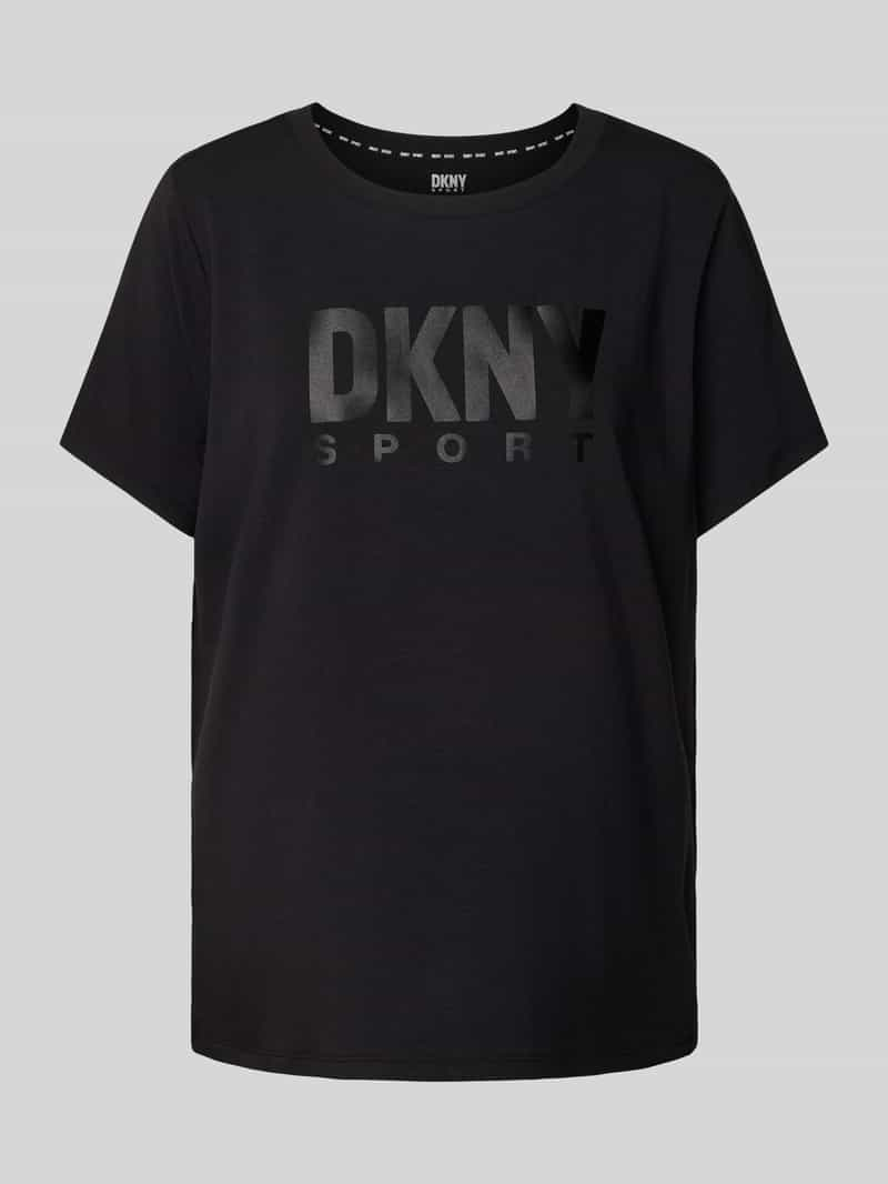 DKNY PERFORMANCE T-shirt met labelprint