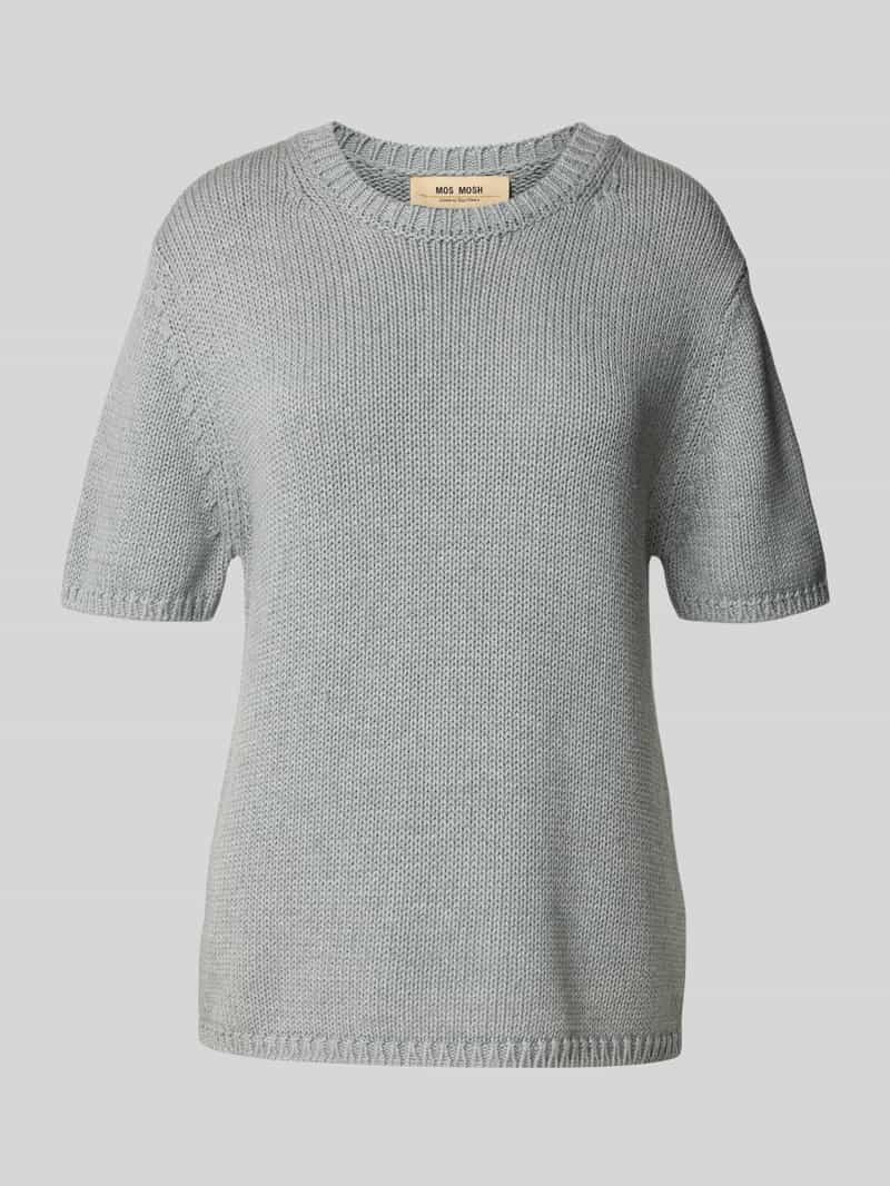 MOS MOSH Gebreid shirt met ronde hals model 'Arin'