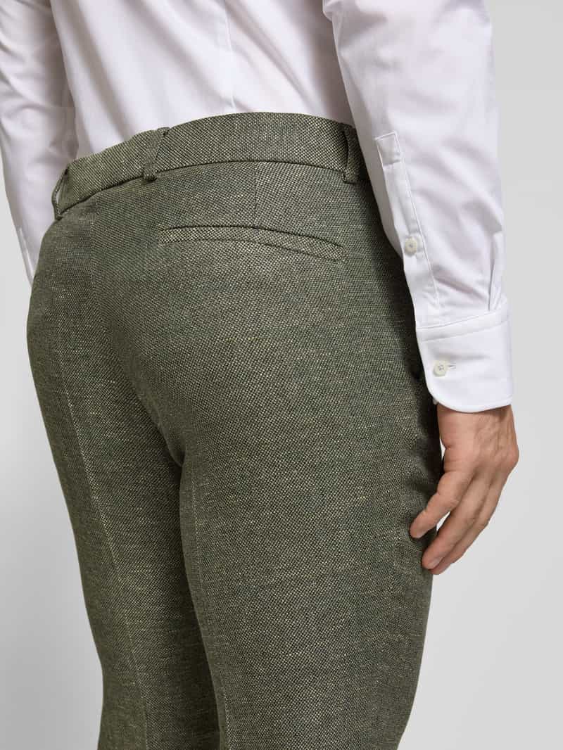 CG Club of Gents Pantalon van linnenmix met wol model 'Paco'