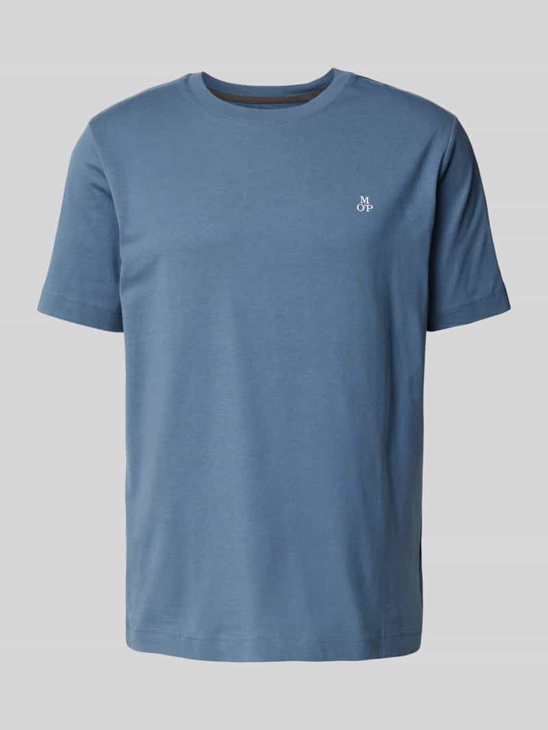 Marc O'Polo Regular fit T-shirt van puur katoen met logoprint