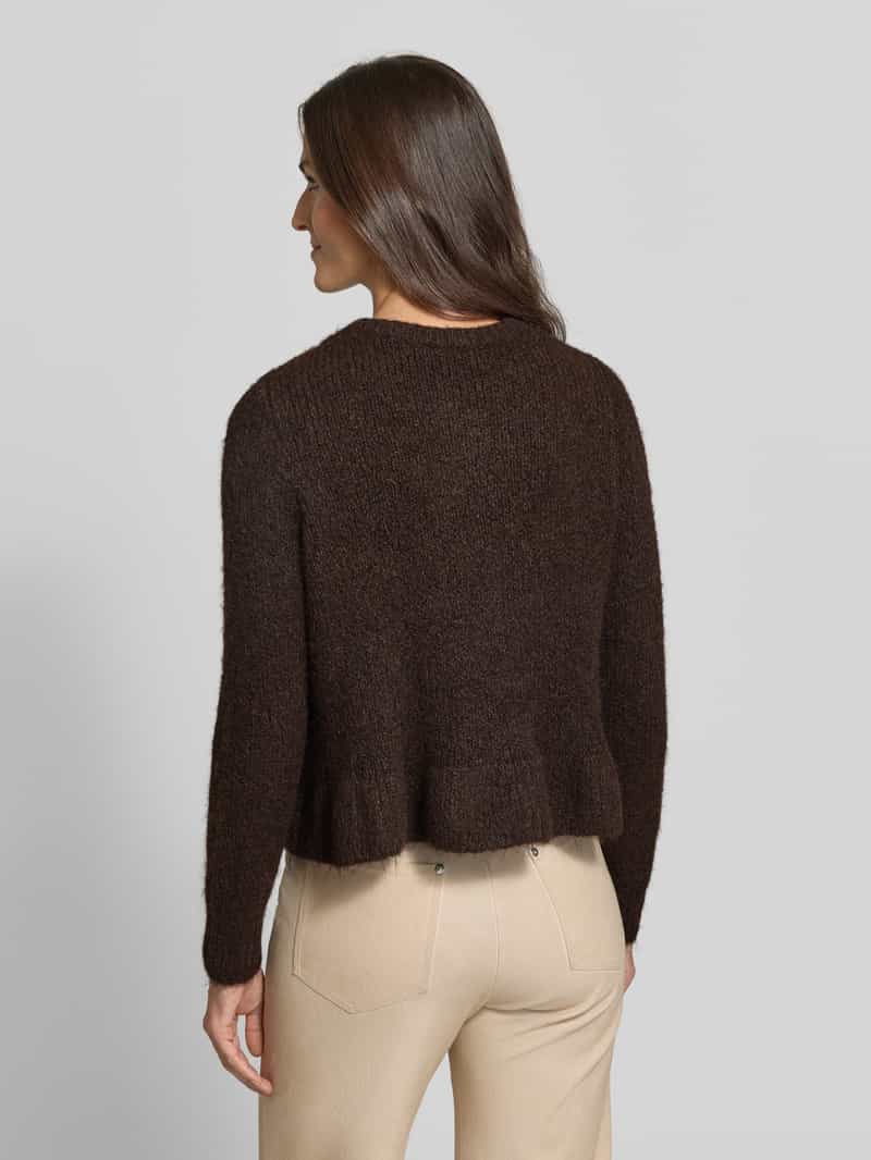 Vila Regular fit gebreid jack met wol model 'Bows'