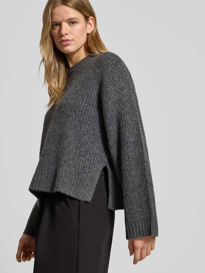 JJXX Oversized gebreide pullover met ribboorden model 'SIGGA'