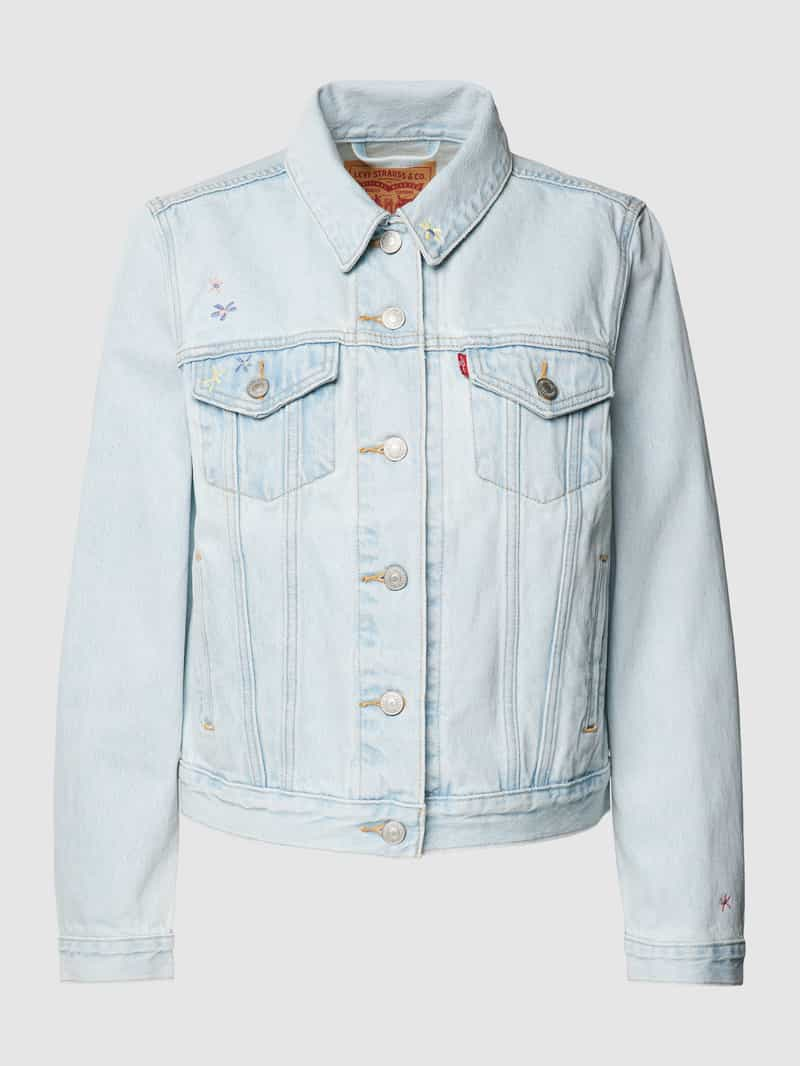 Levi's Jeansjack met bloemenstitching