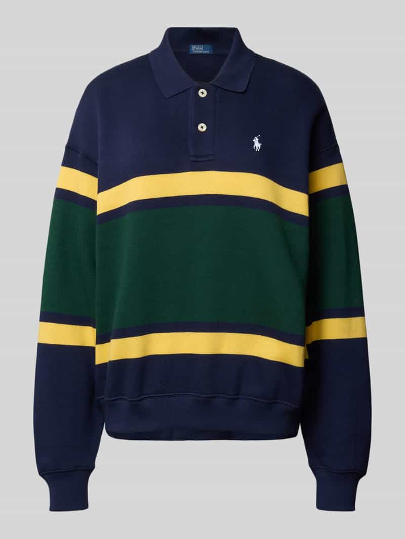 Polo Ralph Lauren Sweatshirt met logostitching en polokraag