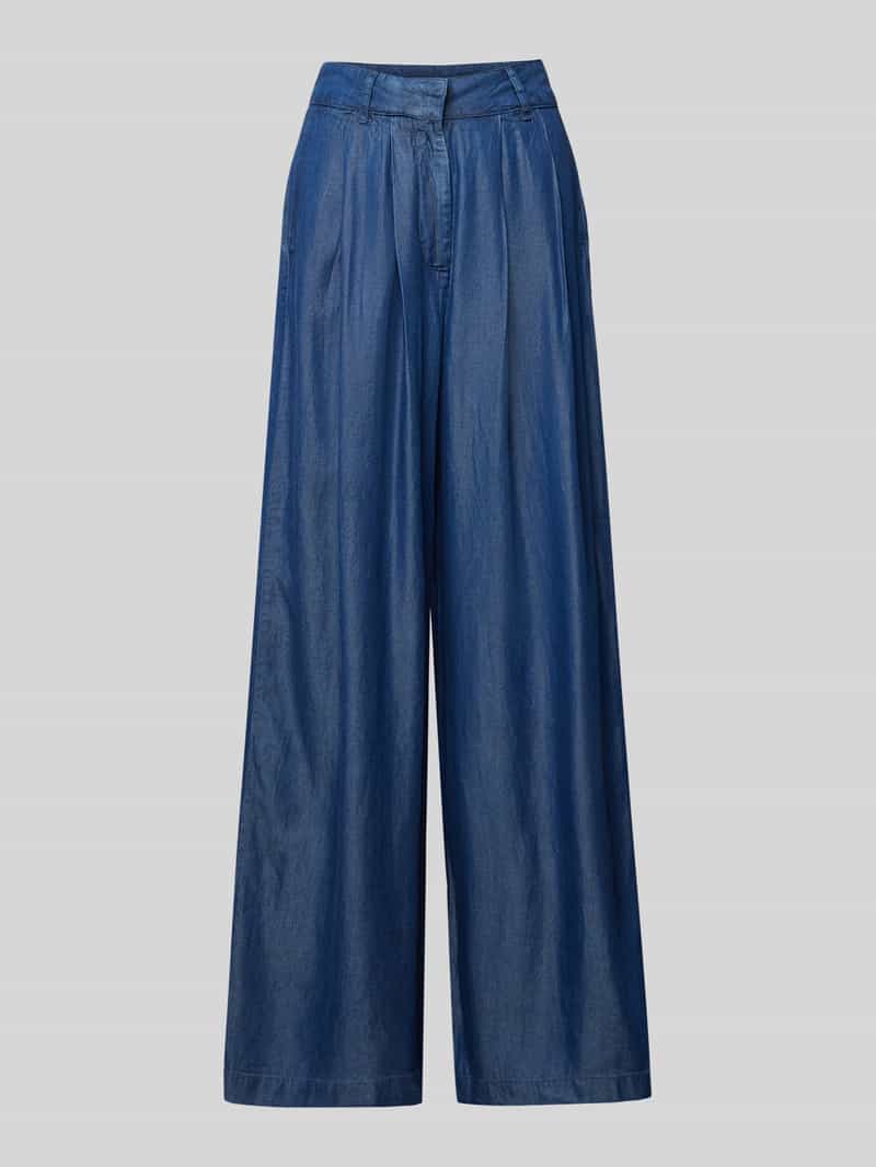 Selected Femme Wide leg stoffen broek in denimlook model 'JANNA'