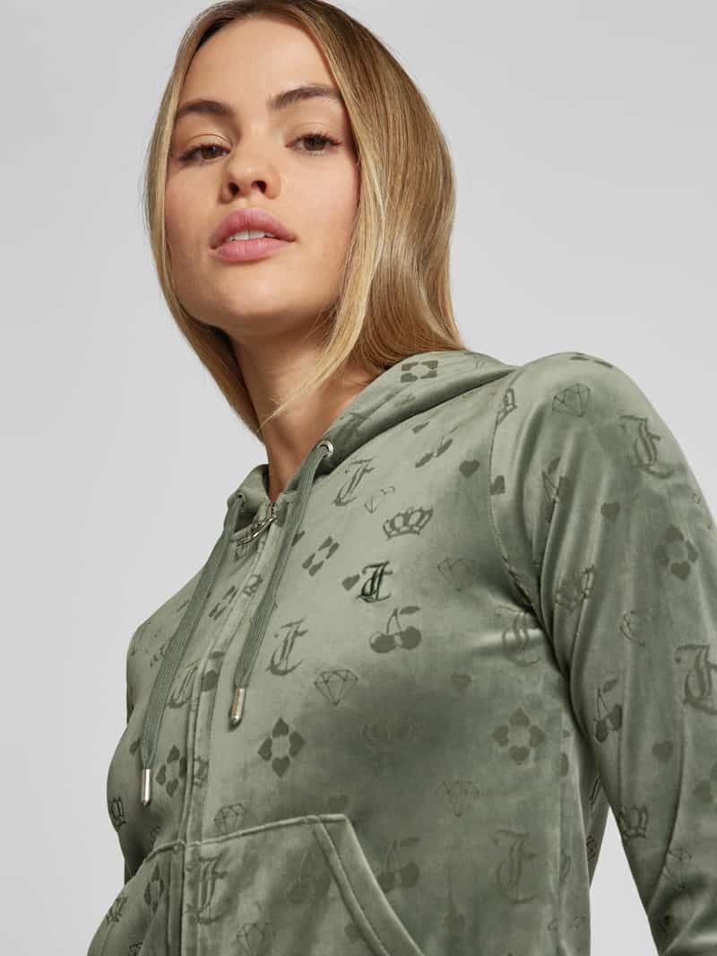 Juicy Couture Sweatjack met capuchon model 'MADISON'