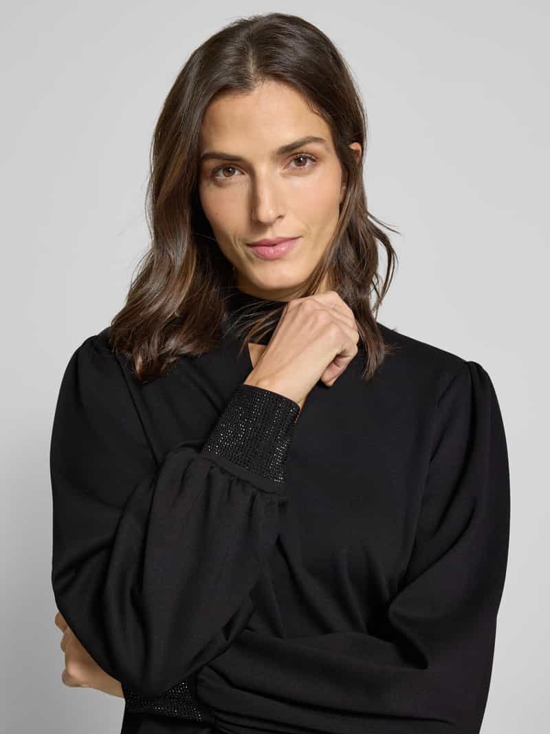 monari Sweatshirt met opstaande kraag en cut-out