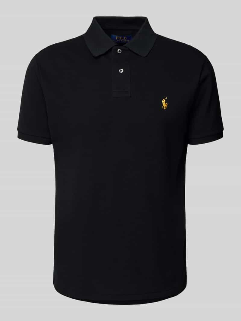 Polo Ralph Lauren Custom slim fit poloshirt met labelstitching