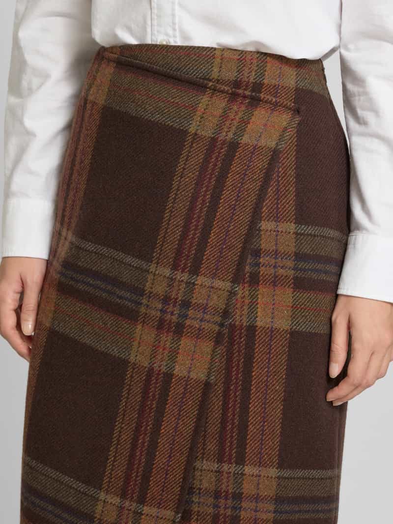 Polo Ralph Lauren Knielange rok van lanawolmix in wikkellook