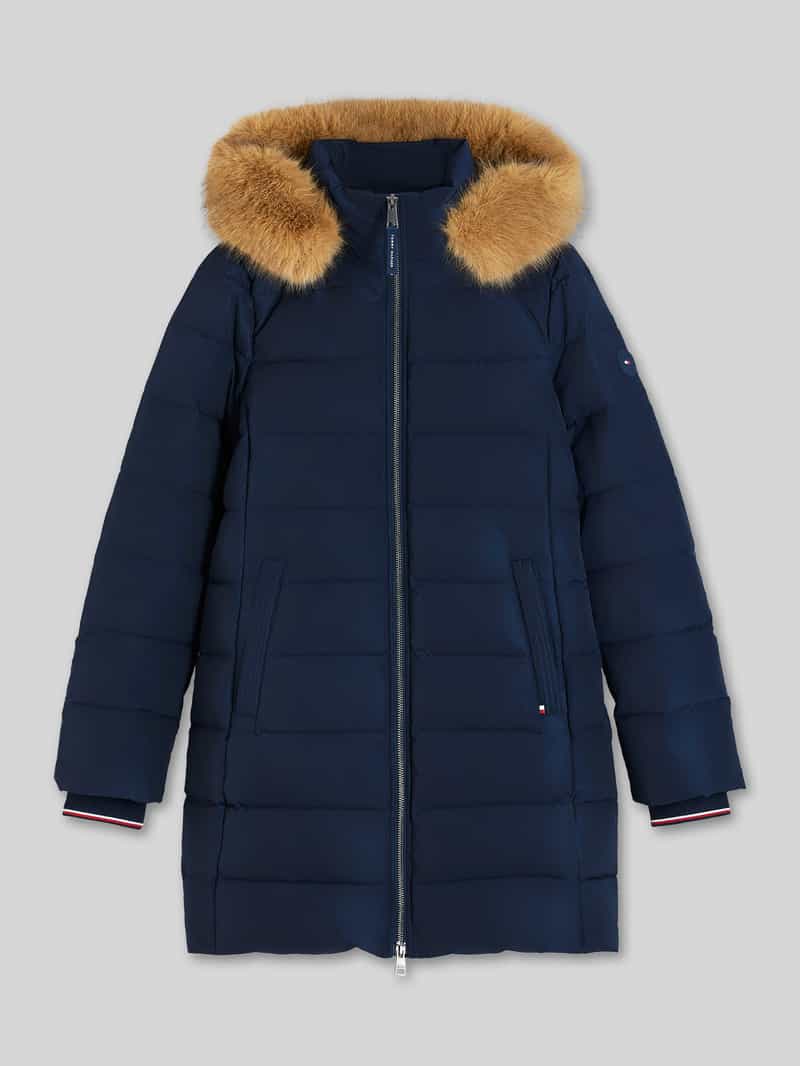Tommy Hilfiger Gewatteerde mantel met capuchon van teddybont model 'TYRA'