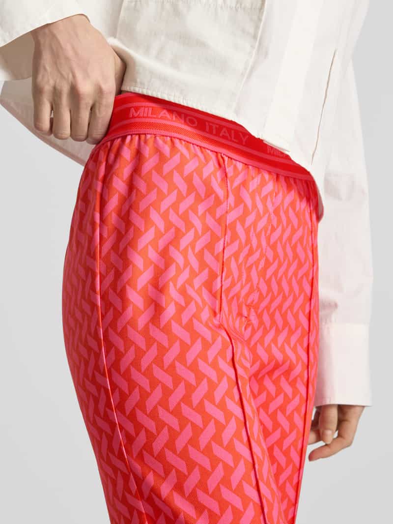 milano italy Regular fit stoffen broek met vaste persplooien
