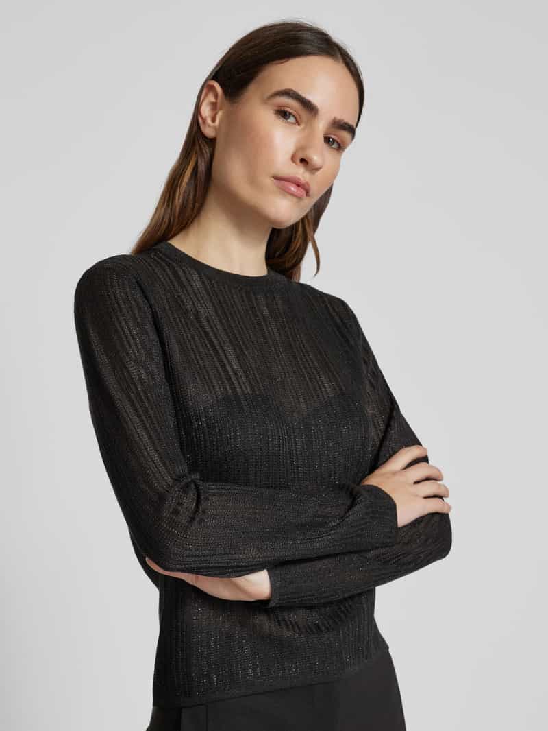 Armani Exchange Gebreide pullover met ronde hals