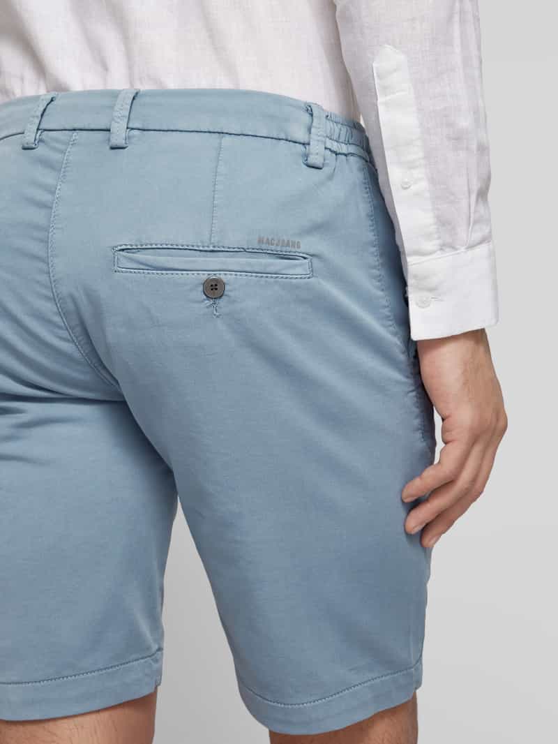 MAC Korte regular fit broek met tunnelkoord